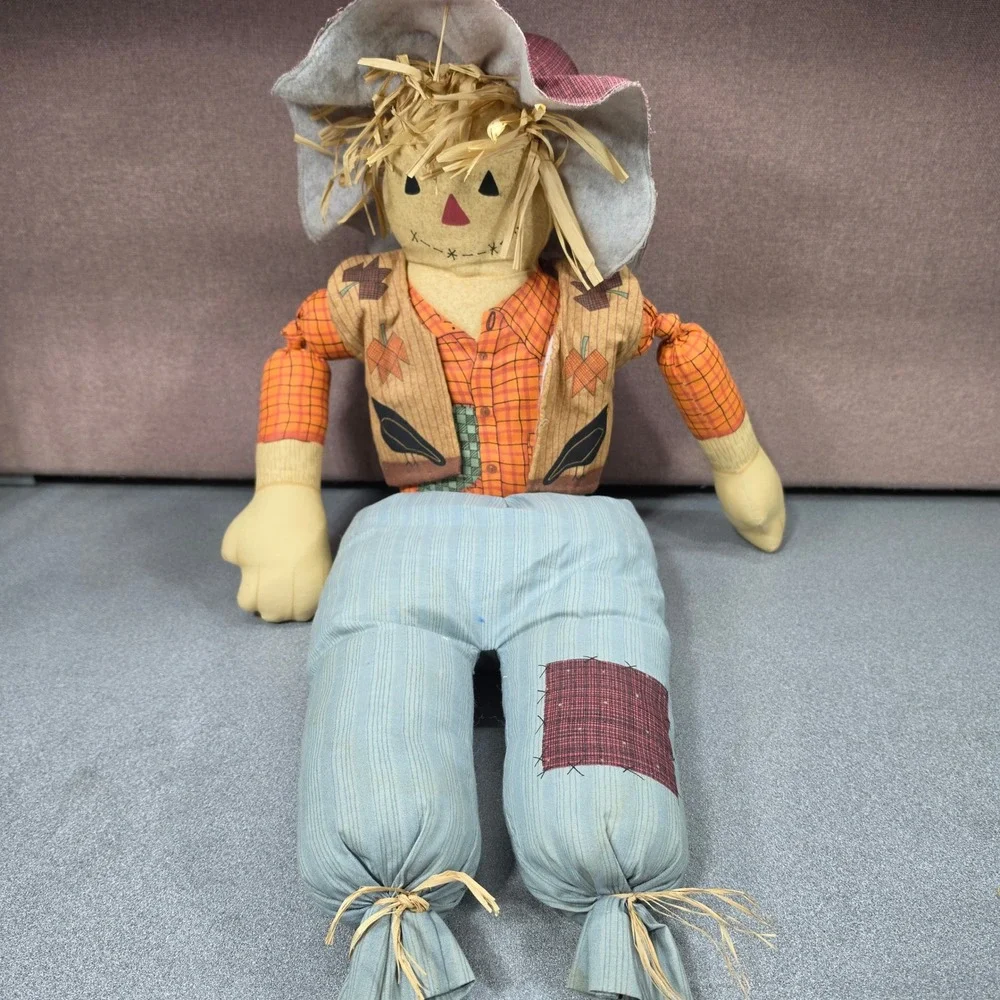 Fabric Scarecrow Doll Large‎ Excellent Halloween-Fall Decor